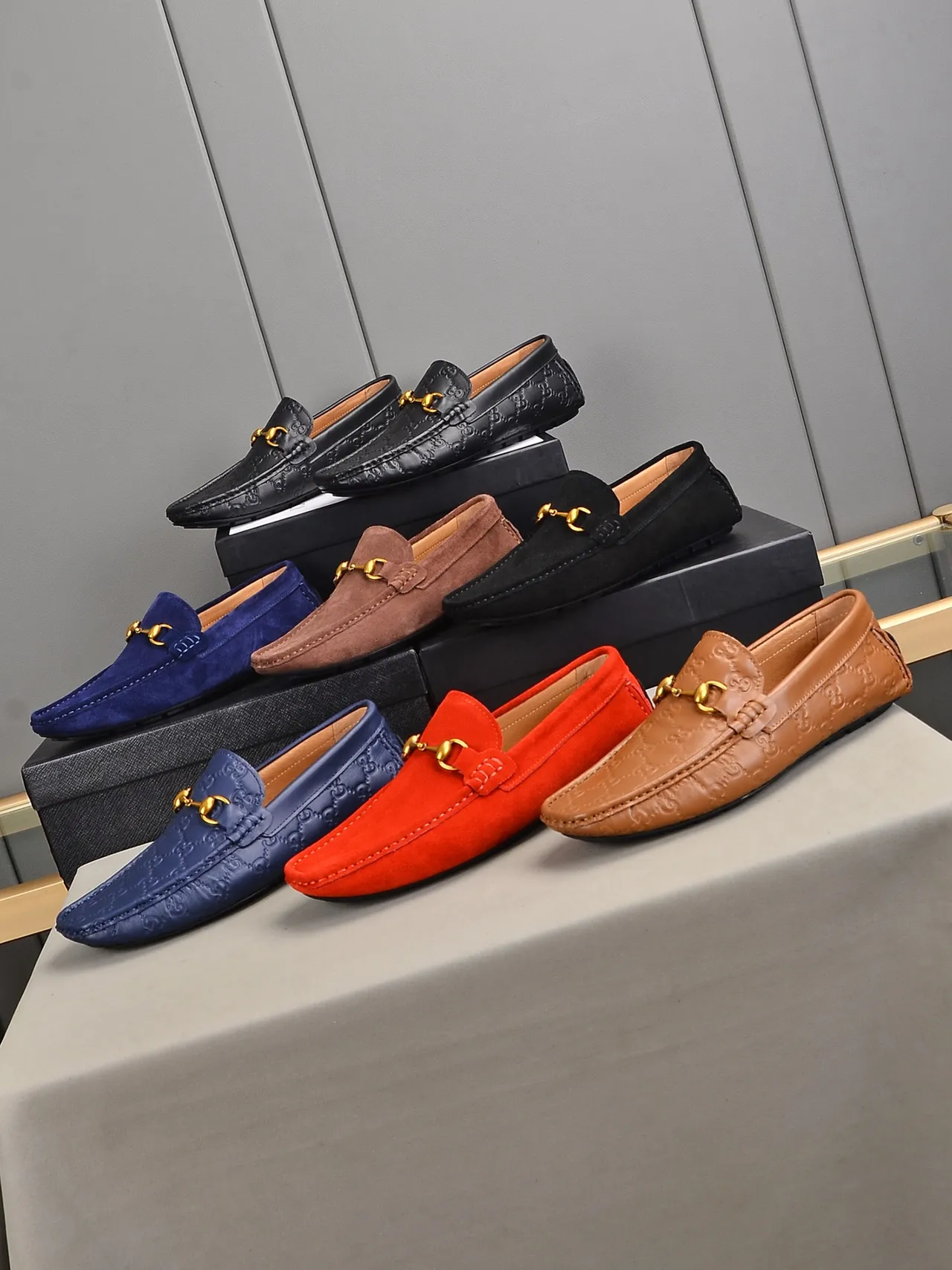 Gucci Horsebit 1955 বাদামী সুয়েড লোফার 2