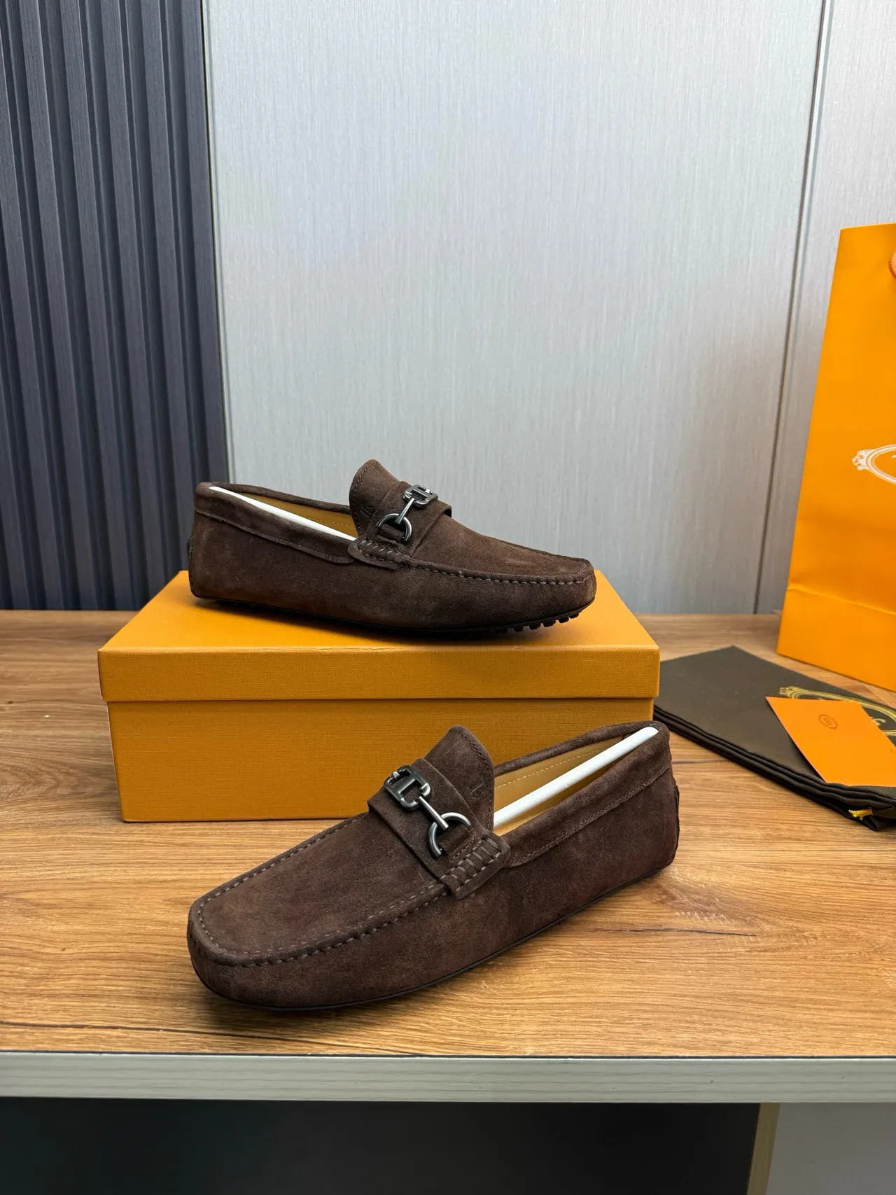 Gucci Horsebit 1955 Mocassin Marron en Daim 4