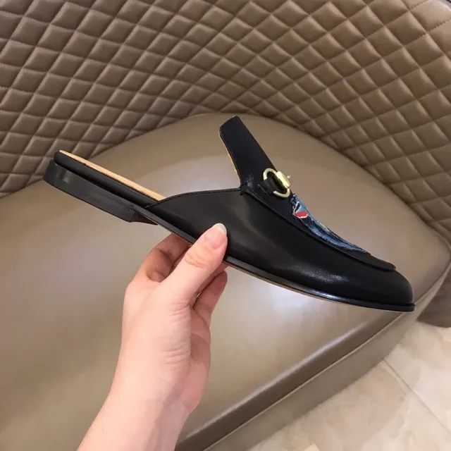 Gucci Horsebit 1955 Loup Brodé Cuir Noir Loafer 7