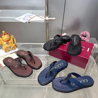 गुच्ची लोगो स्ट्रैप फ्लिप फ्लॉप काला प्लेटफॉर्म सोल वीवन स्लिपर्स