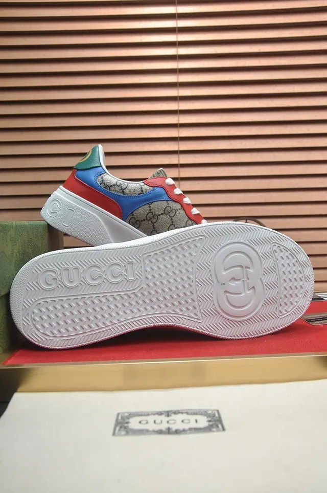 Gucci Multicolor Color-Blocked GG Monogram Canvas Lifestyle Sneakers 7