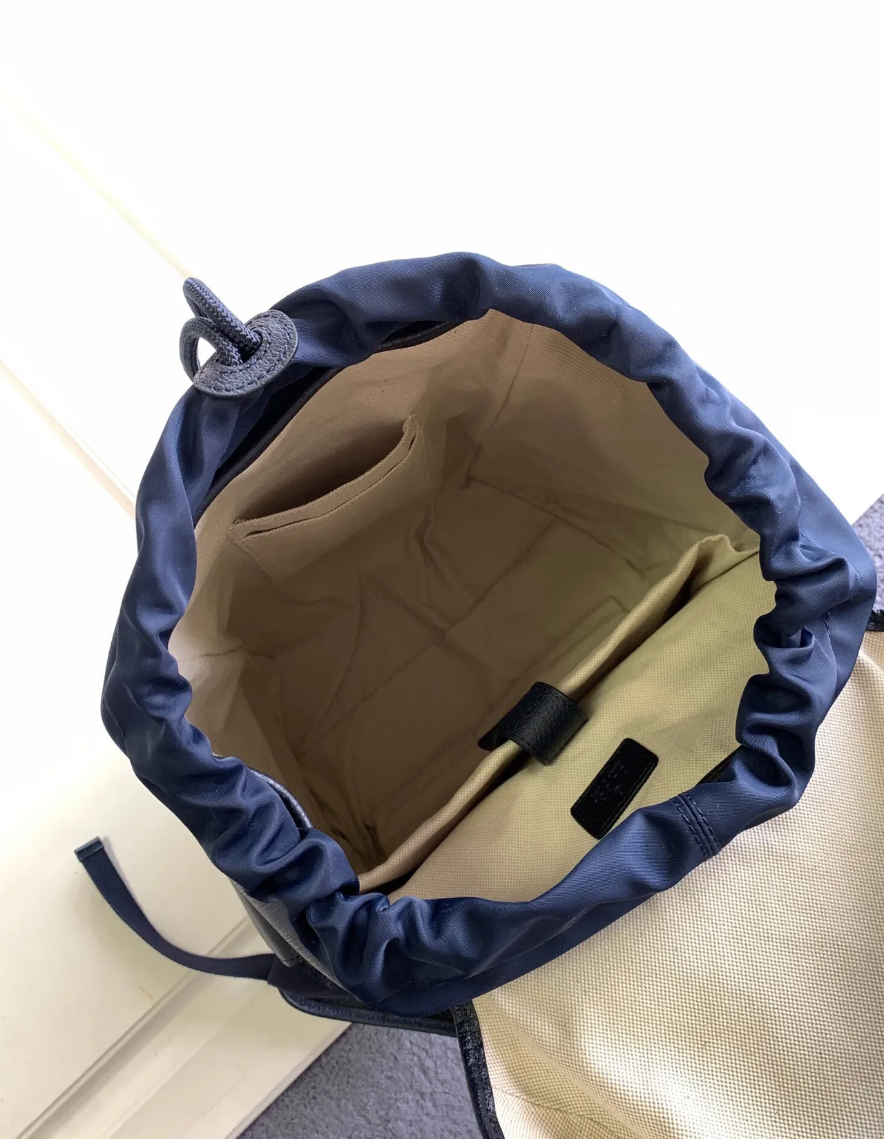 Gucci Off-The-Grid Navy Monogram Flap-Top Casual Backpack 3