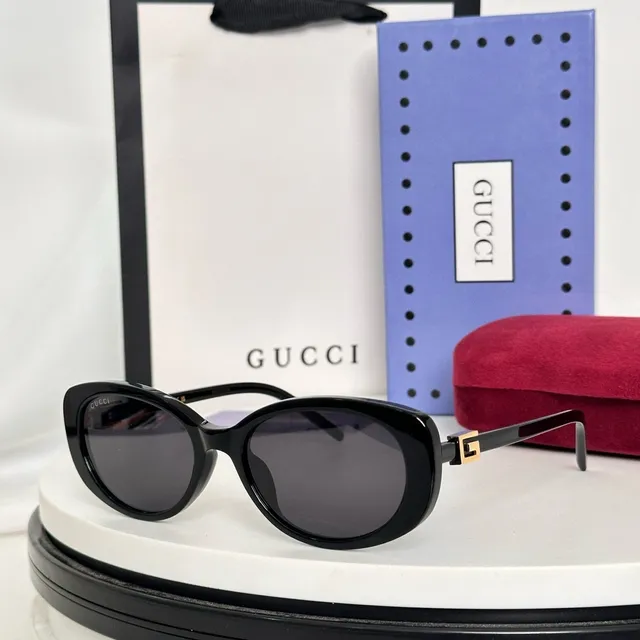 Gucci Oval Acetate Mint Green Sunglasses 6