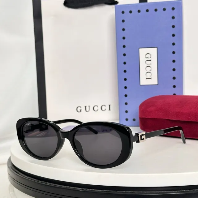Gucci Oval Acetate Mint Green Sunglasses 7