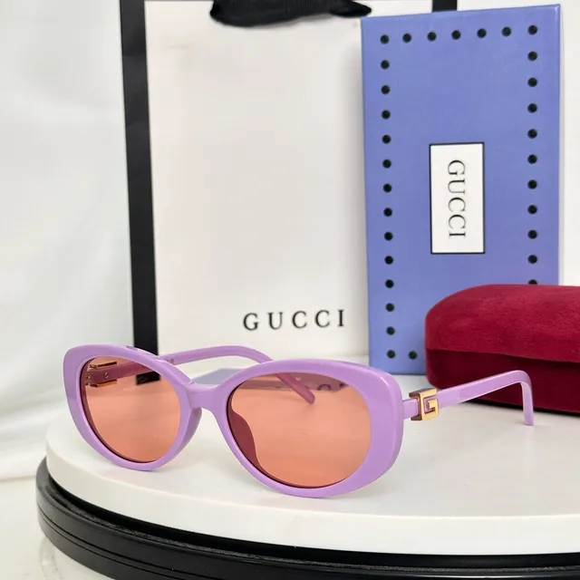 Gucci Oval Acetate Mint Green Sunglasses 8
