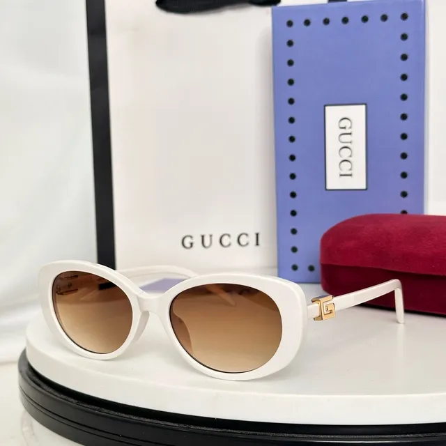 Gucci Oval Acetate Mint Green Sunglasses 9