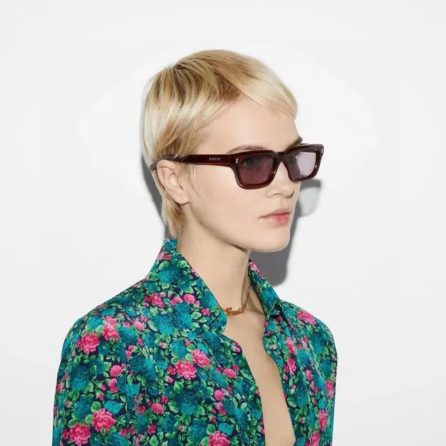 Gucci Rectangular Tortoiseshell Optical Glasses 8