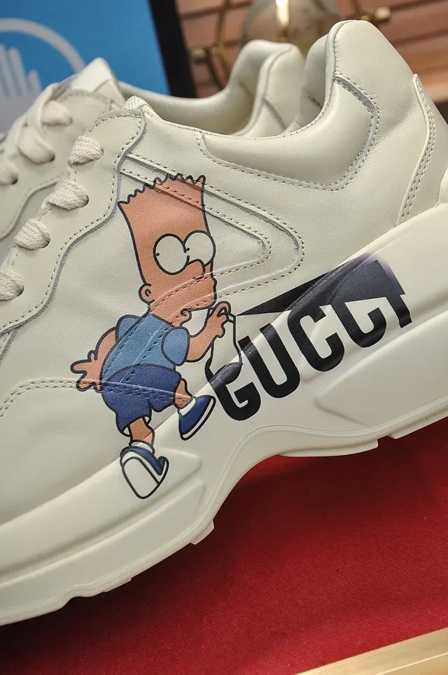Gucci Screener Bart Simpson Graphic Chunky Sneakers 3