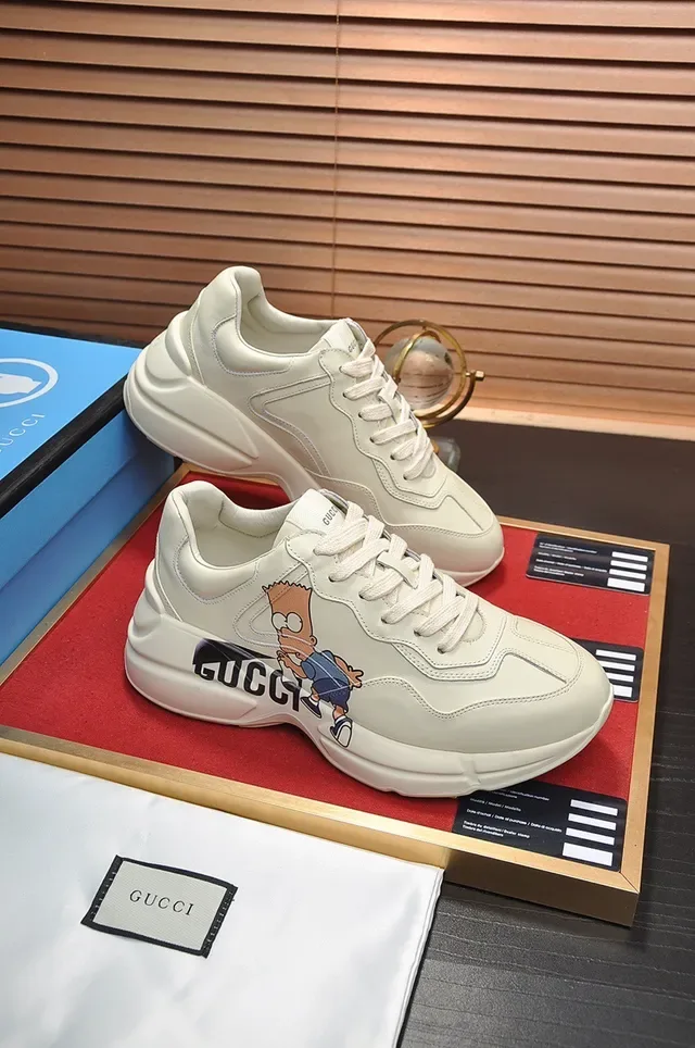 Gucci Screener Bart Simpson Graphic Chunky Sneakers 5