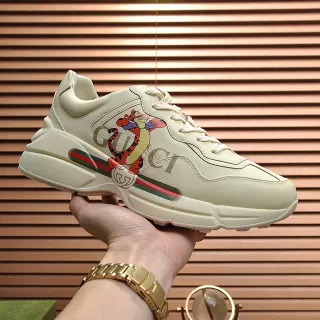 Gucci Screener Disney Tigger Cream Chunky حذاء رياضي