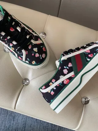 Gucci Screener Floral-Print Canvas Low-Top Lifestyle Sneakers 4