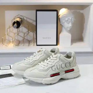 Gucci Screener Off-White Leather Lifestyle Sneakers