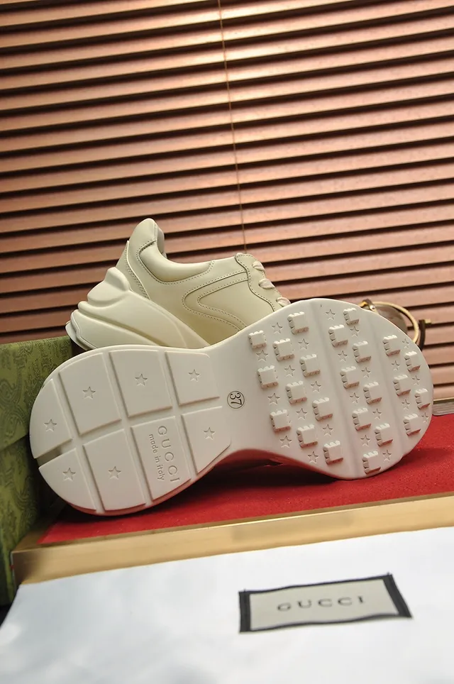 Gucci Screener Off-White Strawberry Graphic Chunky Sneakers 2