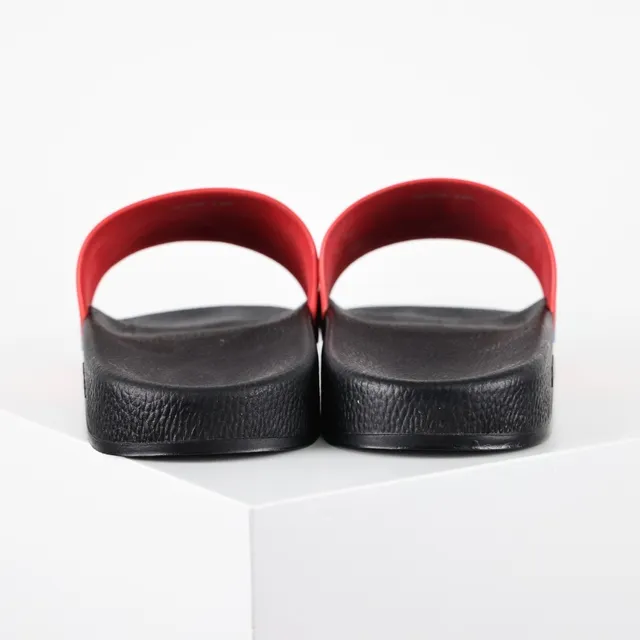 Gucci Screener Red and Black Rubber Slippers 8