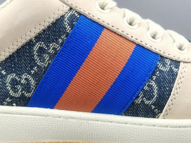 Gucci Tennis 1977 Beige Monogram Web Stripe Lifestyle Sneakers 8