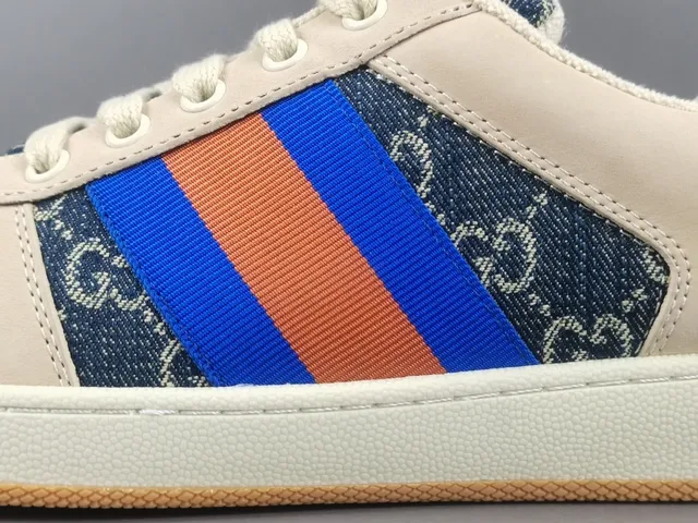 Gucci Tennis 1977 Beige Monogram Web Stripe Lifestyle Sneakers 9