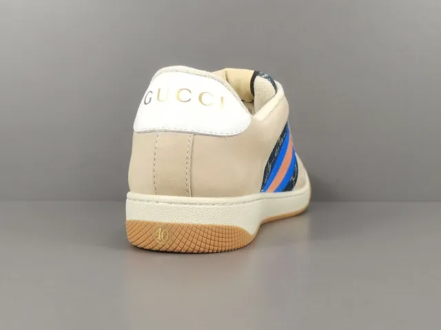 Gucci Tennis 1977 Beige Monogram Web Stripe Lifestyle Sneakers 15