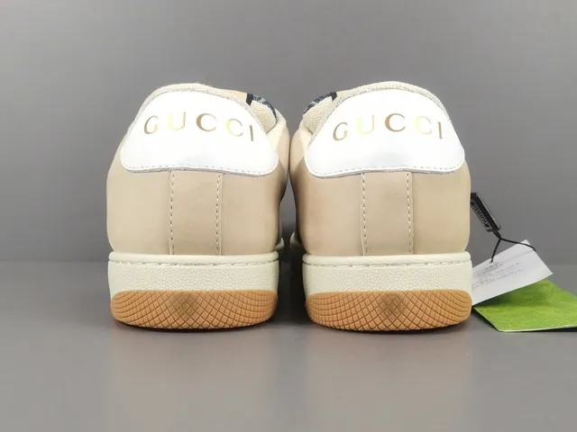 Gucci Tennis 1977 Beige Monogram Web Stripe Lifestyle Sneakers 18