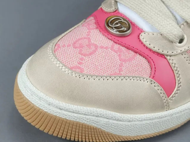 Gucci Tennis 1977 Beige Pink Red Blue Web Lifestyle Sneakers 8