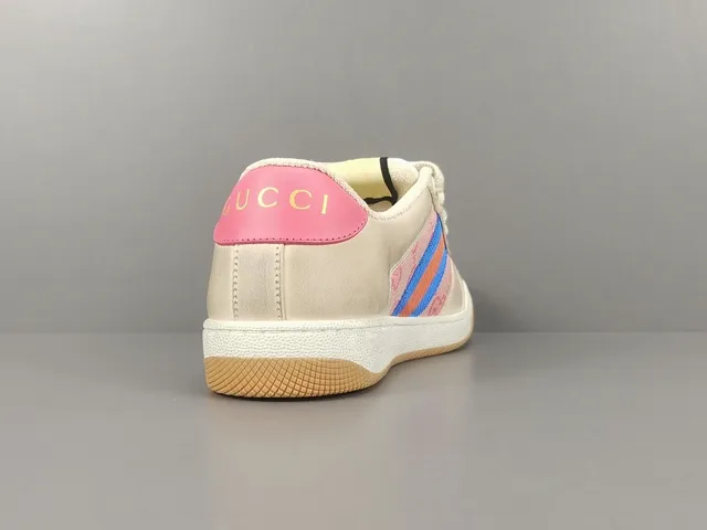 Gucci Tennis 1977 Beige Pink Red Blue Web Lifestyle Sneakers 13