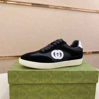 Gucci Tennis 1977 أسود وأبيض حذاء أسلوب حياة