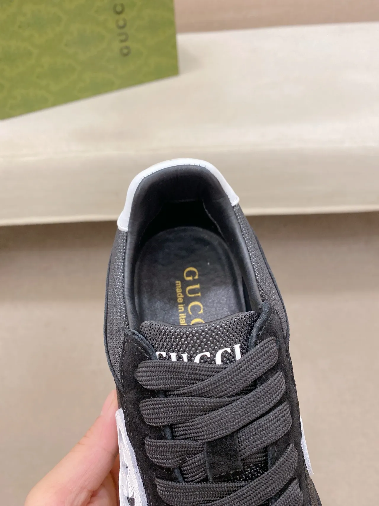 Gucci Tennis 1977 Black and White Lifestyle Sneakers 4