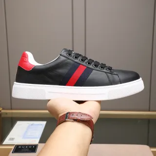 Gucci Tennis 1977 أسود أحمر أخضر Web Lifestyle سنيكرز أسلوب حياة