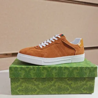 Gucci Tennis 1977 Brown Suede and White Lifestyle Sneakers