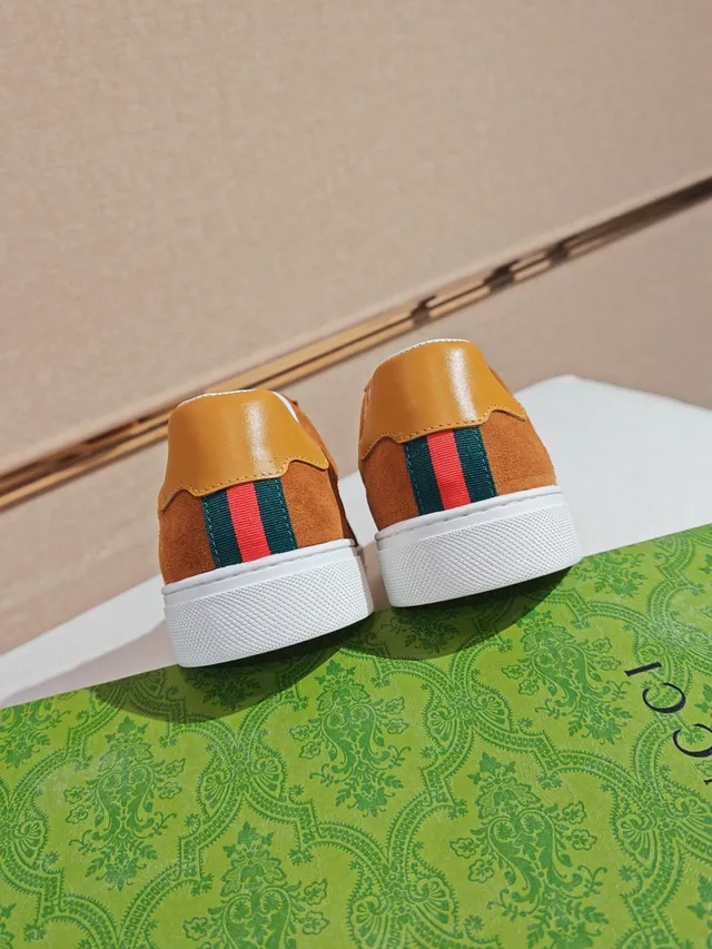 Gucci Tennis 1977 Brown Suede and White Lifestyle Sneakers 3