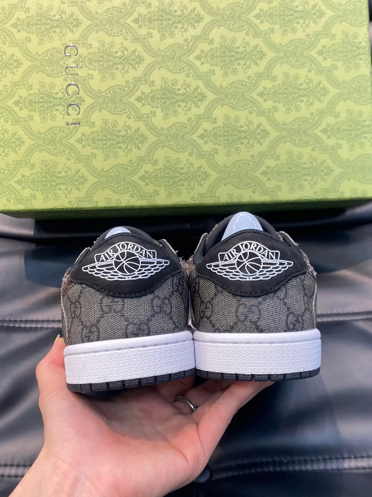 Gucci Tennis 1977 GG Monogram Chaussures Lifestyle Marron Texturées 5