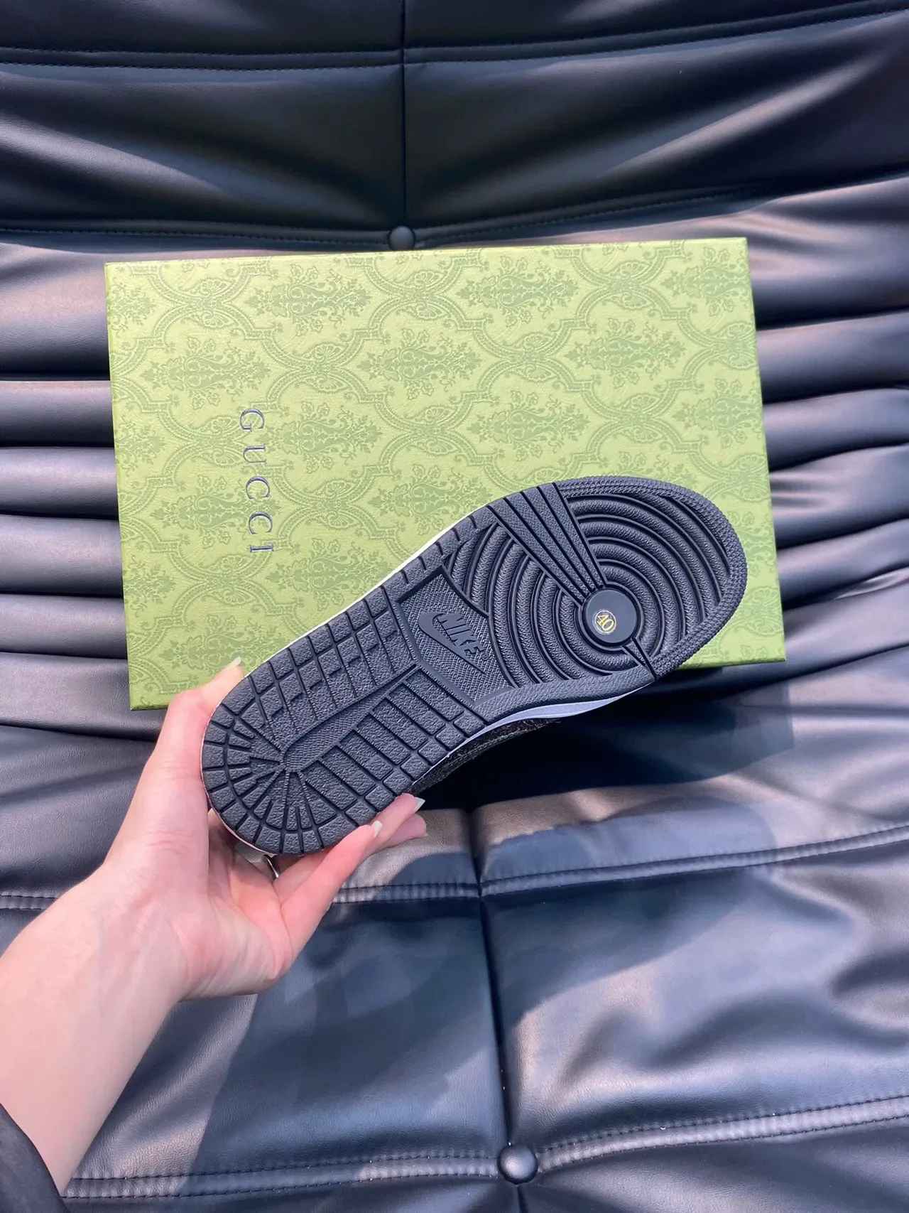 Gucci Tennis 1977 GG Monogram Chaussures Lifestyle Marron Texturées 9