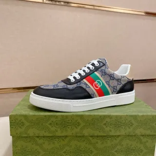 Gucci Tennis 1977 GG Monogram Canvas and Leather Lifestyle Sneakers