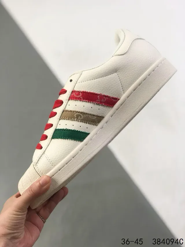 Gucci Tennis 1977 Off-White Red Green Striped Lifestyle Sneakers 8
