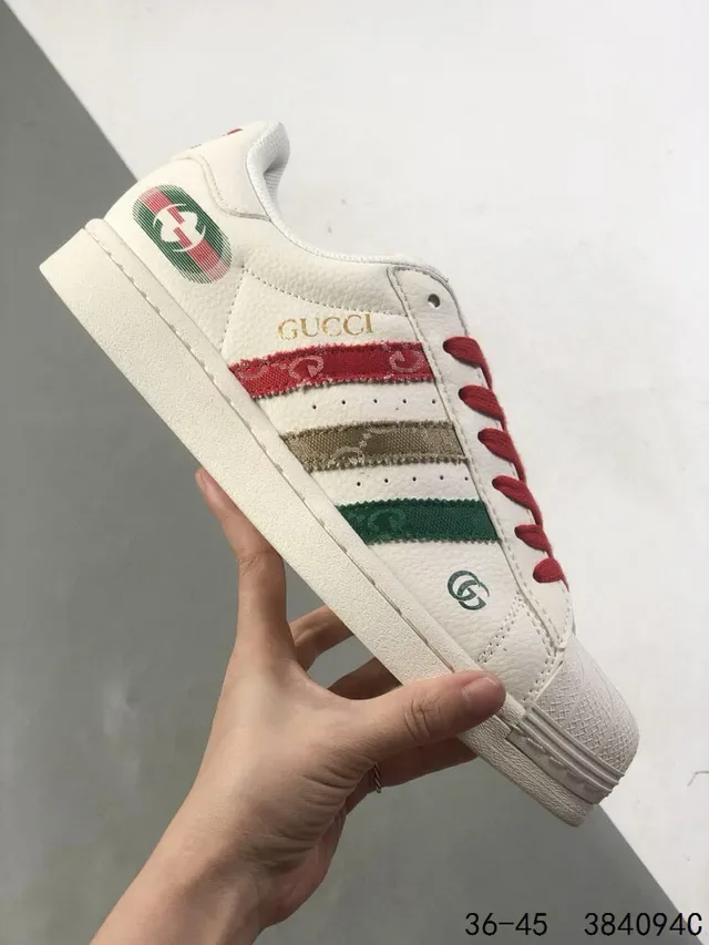 Gucci Tennis 1977 Off-White Red Green Striped Lifestyle Sneakers 9