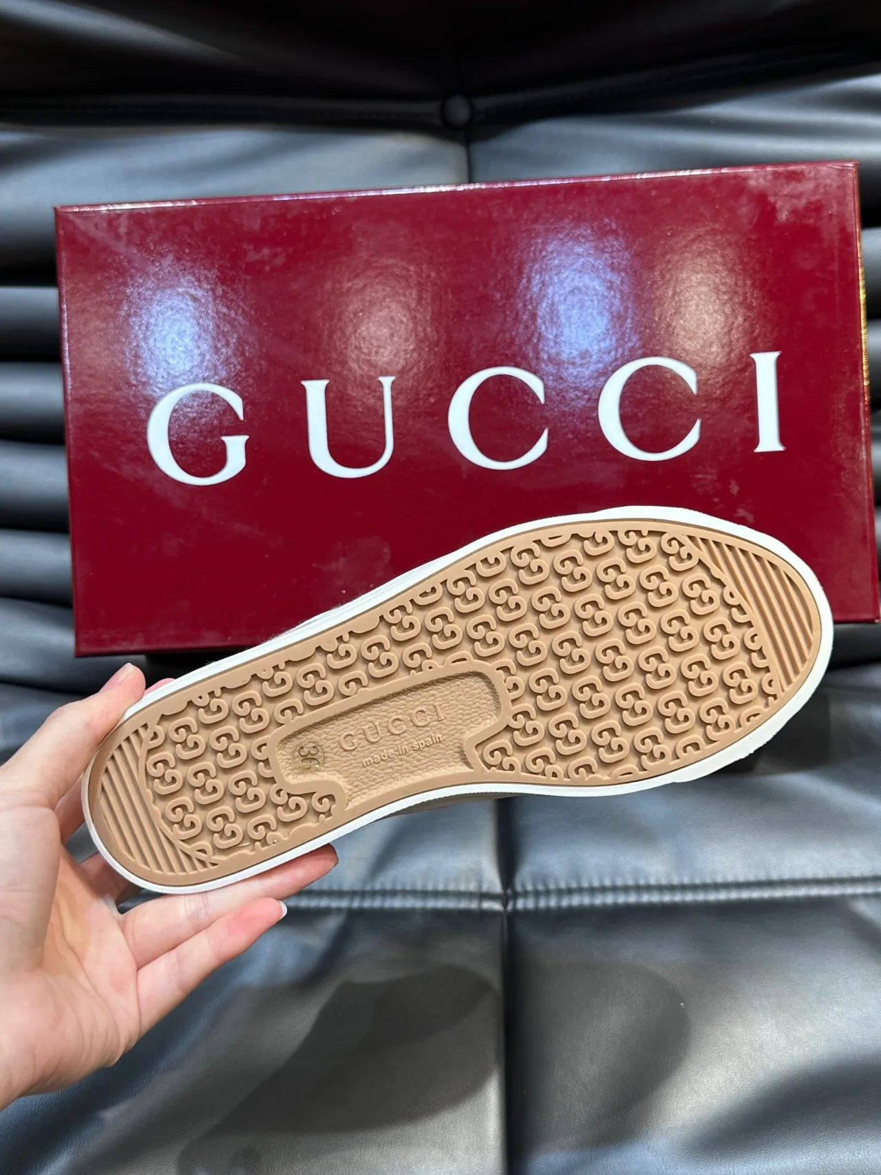 Gucci Tennis 1977 Pink Monogram Canvas Lifestyle Sneakers 9