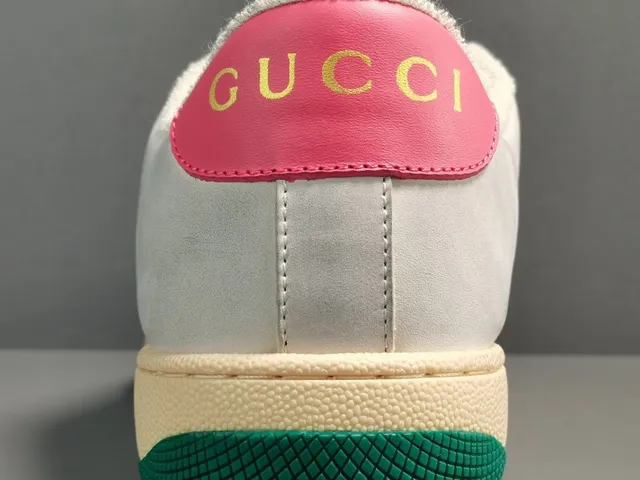 Gucci Tennis 1977 White Beige Pink Green Lifestyle Sneakers 8