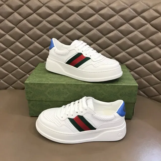 Gucci Tennis 1977 White Red Green Blue Lifestyle Sneakers 4