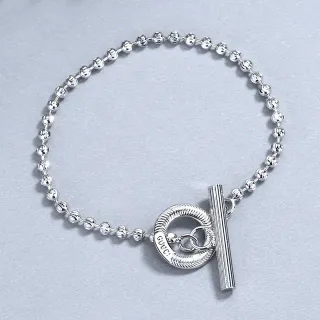 Gucci Toggle Clasp Beaded Ball Chain Bracelet