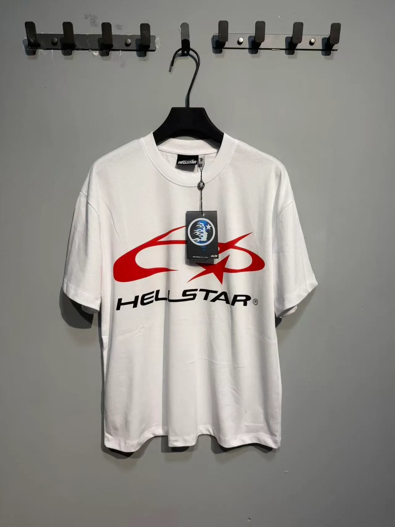 Hellstar Flame Logo Graphic Oversized T-Shirt 2