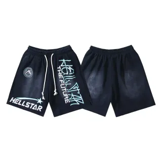 Hellstar গ্রাফিক প্রিন্ট নেভি শর্টস