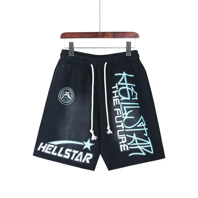 Hellstar شورتس بحري طباعة جرافيكية 5