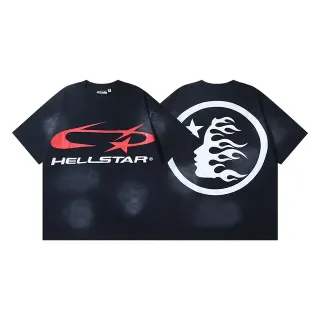 Hellstar ग्राफिक प्रिंट ओवरसाइज़्ड काली टी-शर्ट