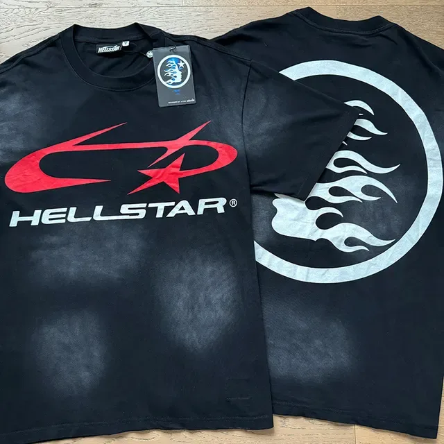 Hellstar ग्राफिक प्रिंट ओवरसाइज़्ड काली टी-शर्ट 7
