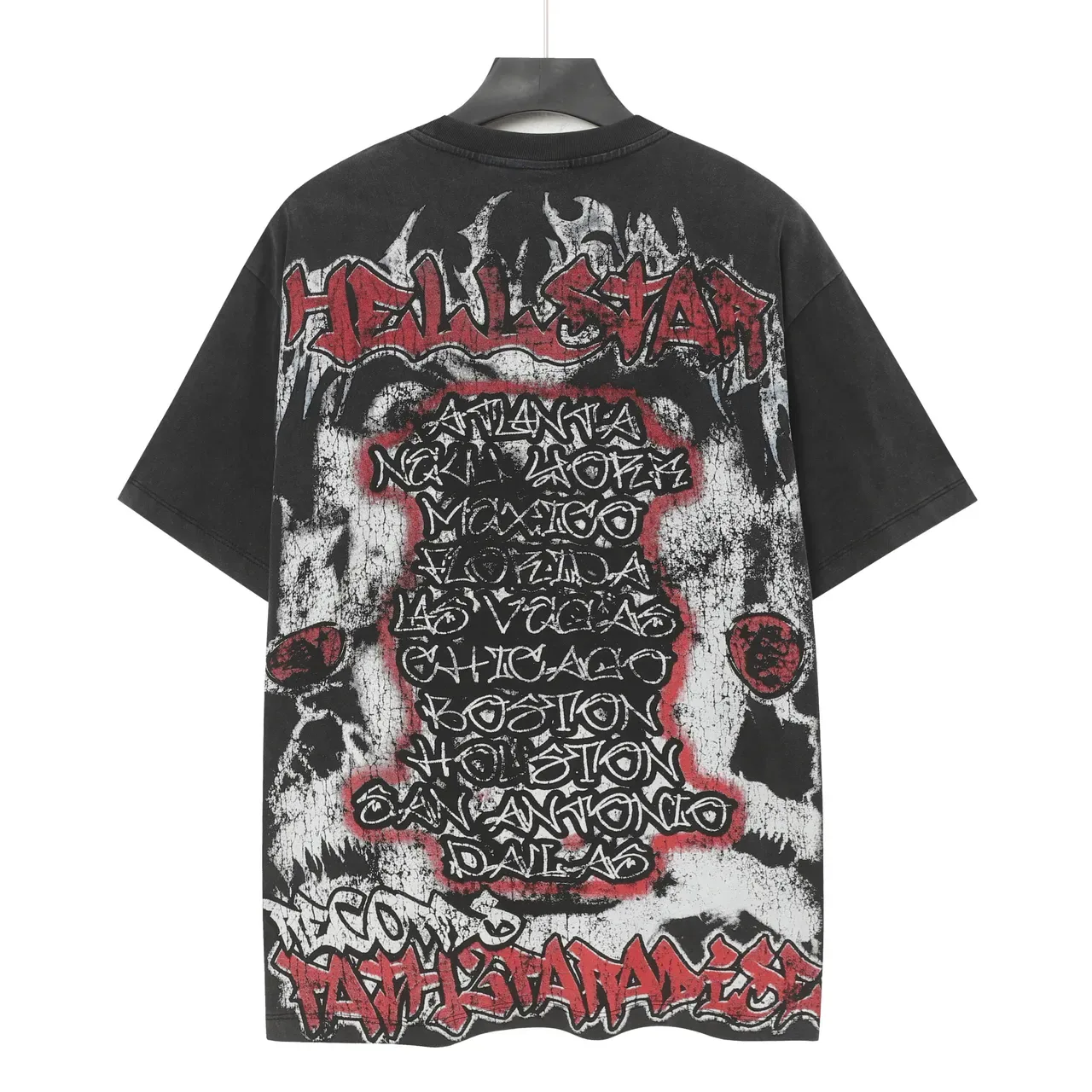 Hellstar Path Staradise Distressed Graphic Oversized T-Shirt 3