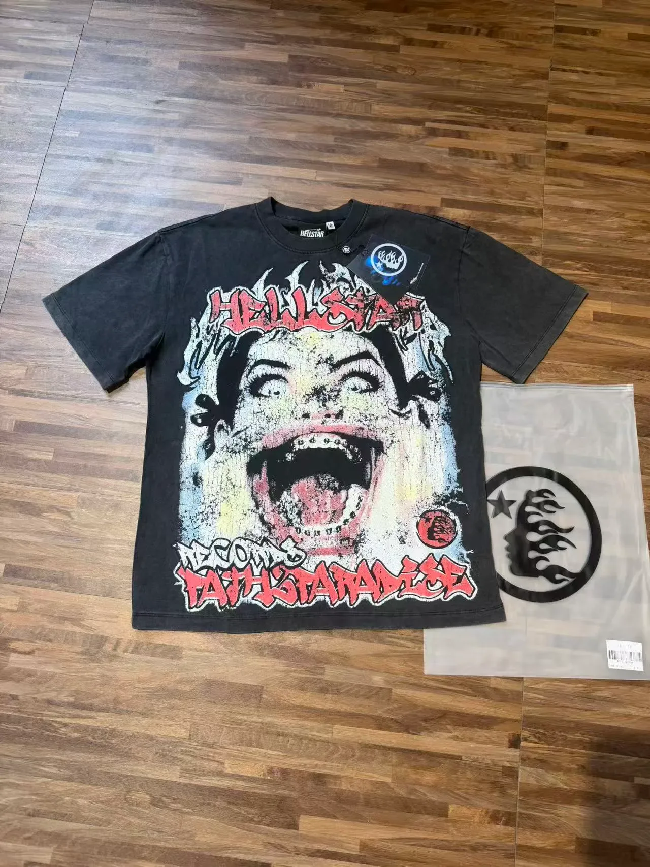 Hellstar Path Staradise Distressed Graphic Oversized T-Shirt 5