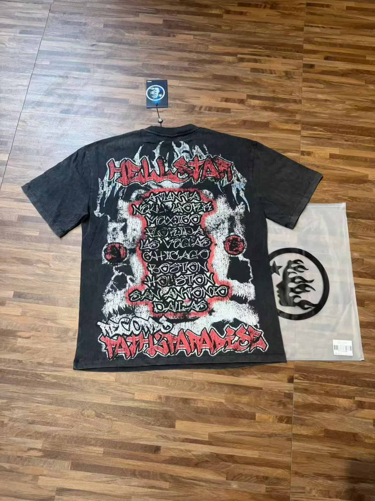 Hellstar Path Staradise Distressed Graphic Oversized T-Shirt 6