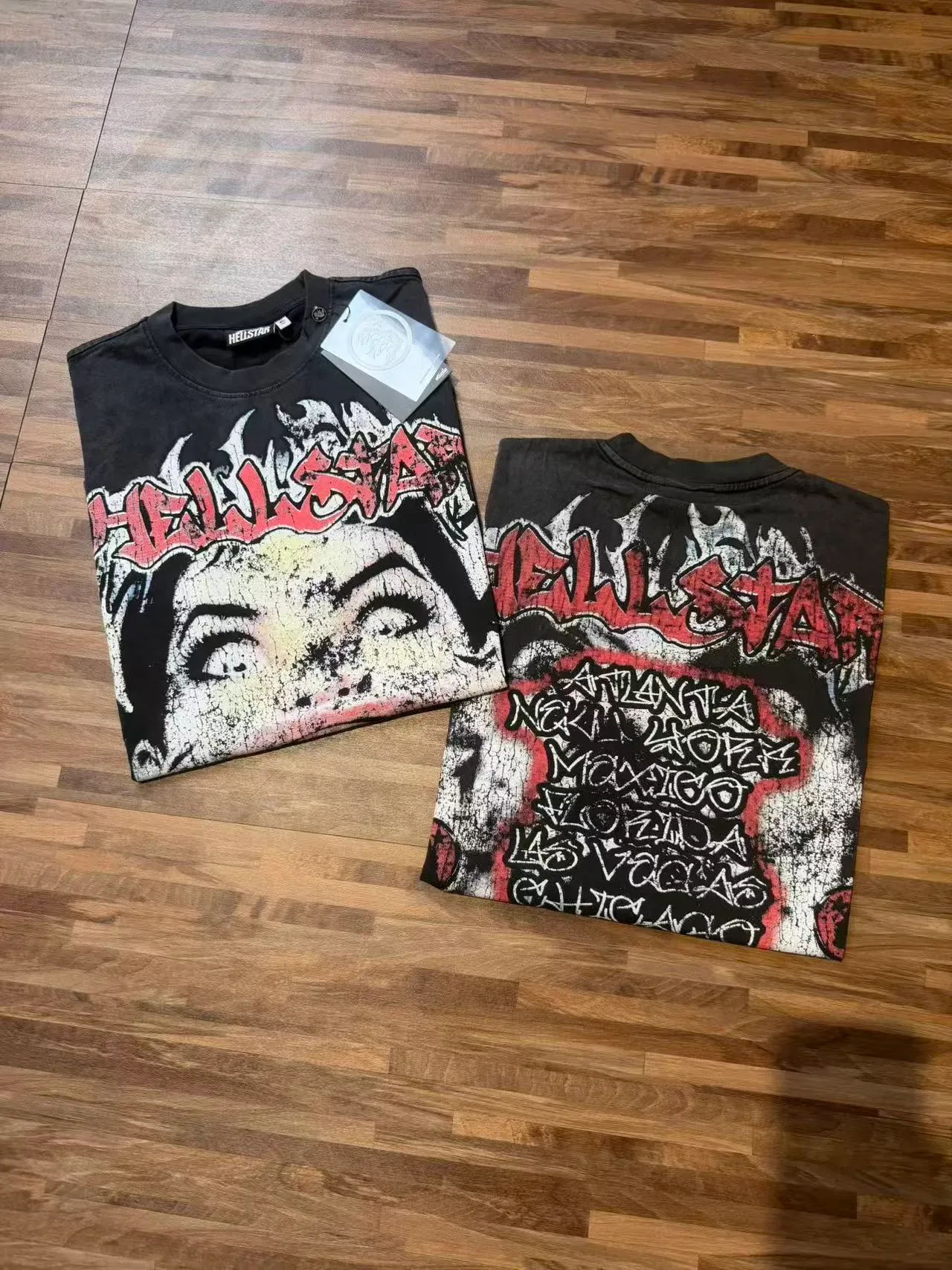 Hellstar Path Staradise Distressed Graphic Oversized T-Shirt 7