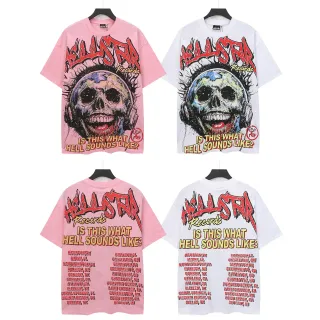 تيشيرت Hellstar Records أوفرسايز بطبعة جمجمة