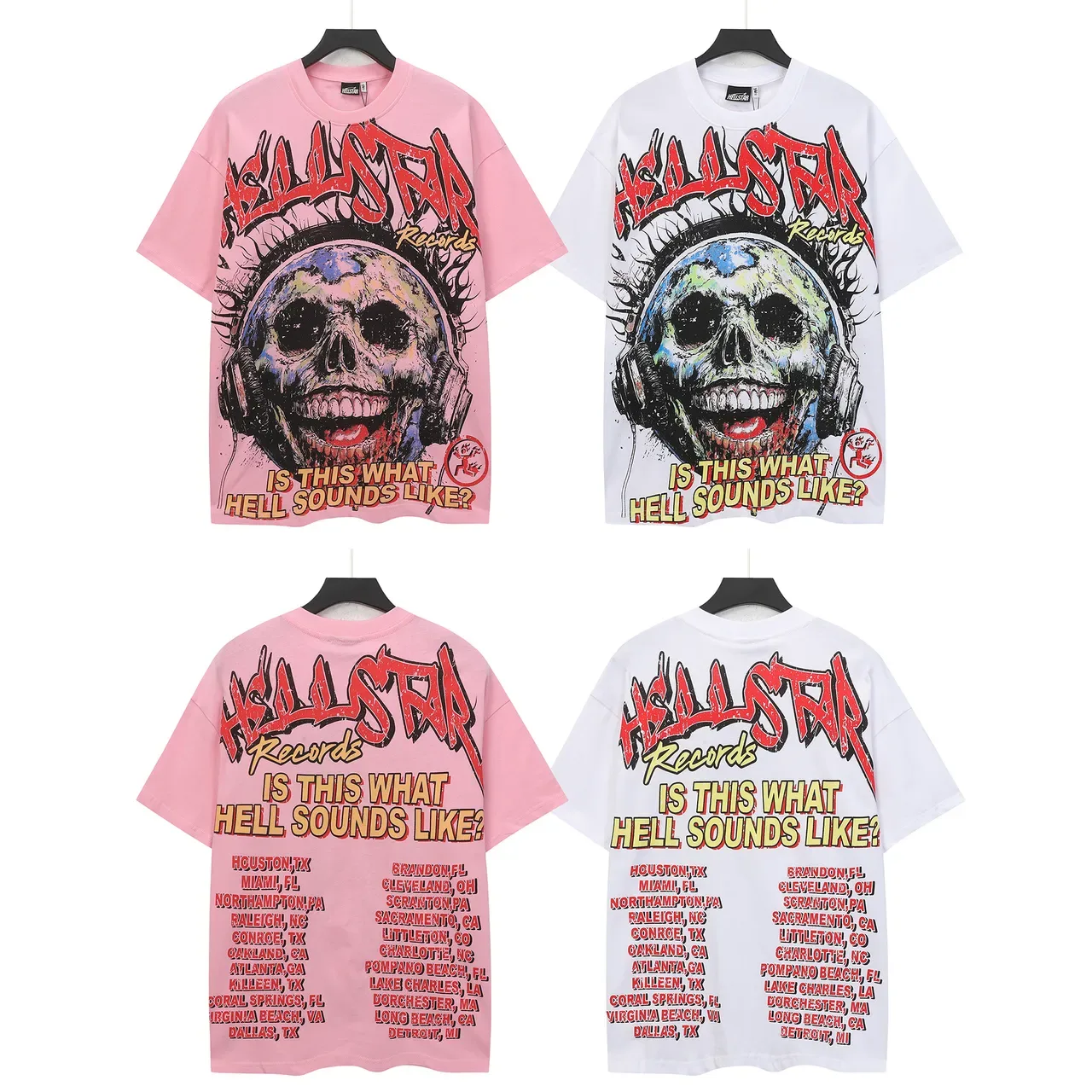 Hellstar Records Skull Graphic Oversized T-Shirt 1