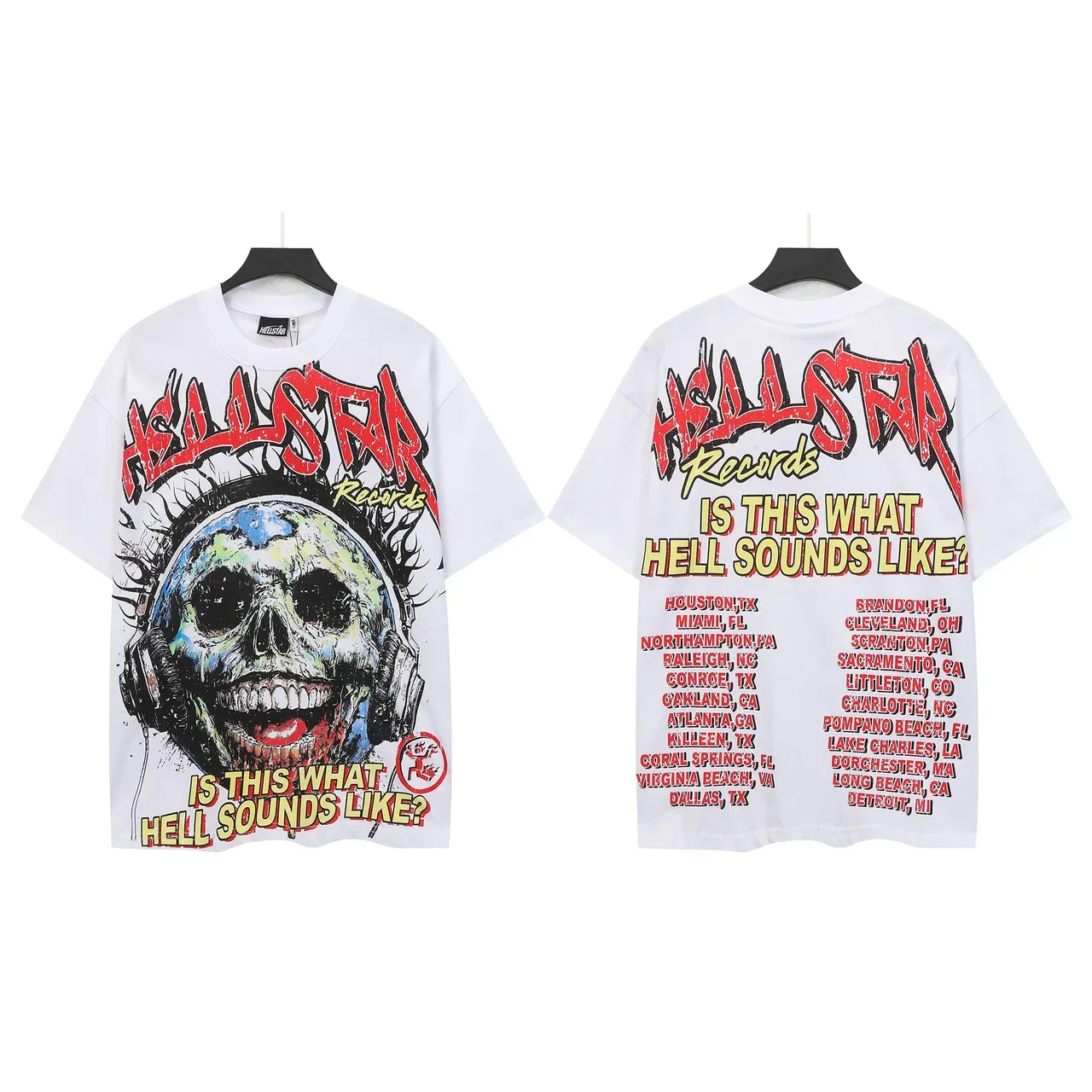 Hellstar Records Skull Graphic Oversized T-Shirt 3